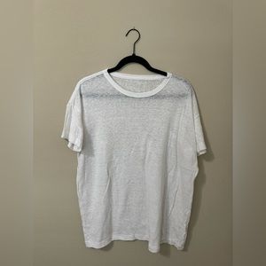 Aerie sheer white tshirt